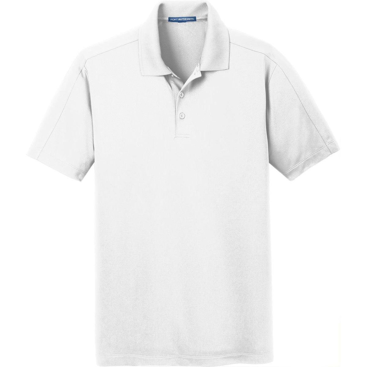 no-logo Port Authority Diamond Jacquard Polo-Regular-Port Authority-White-S-Thread Logic