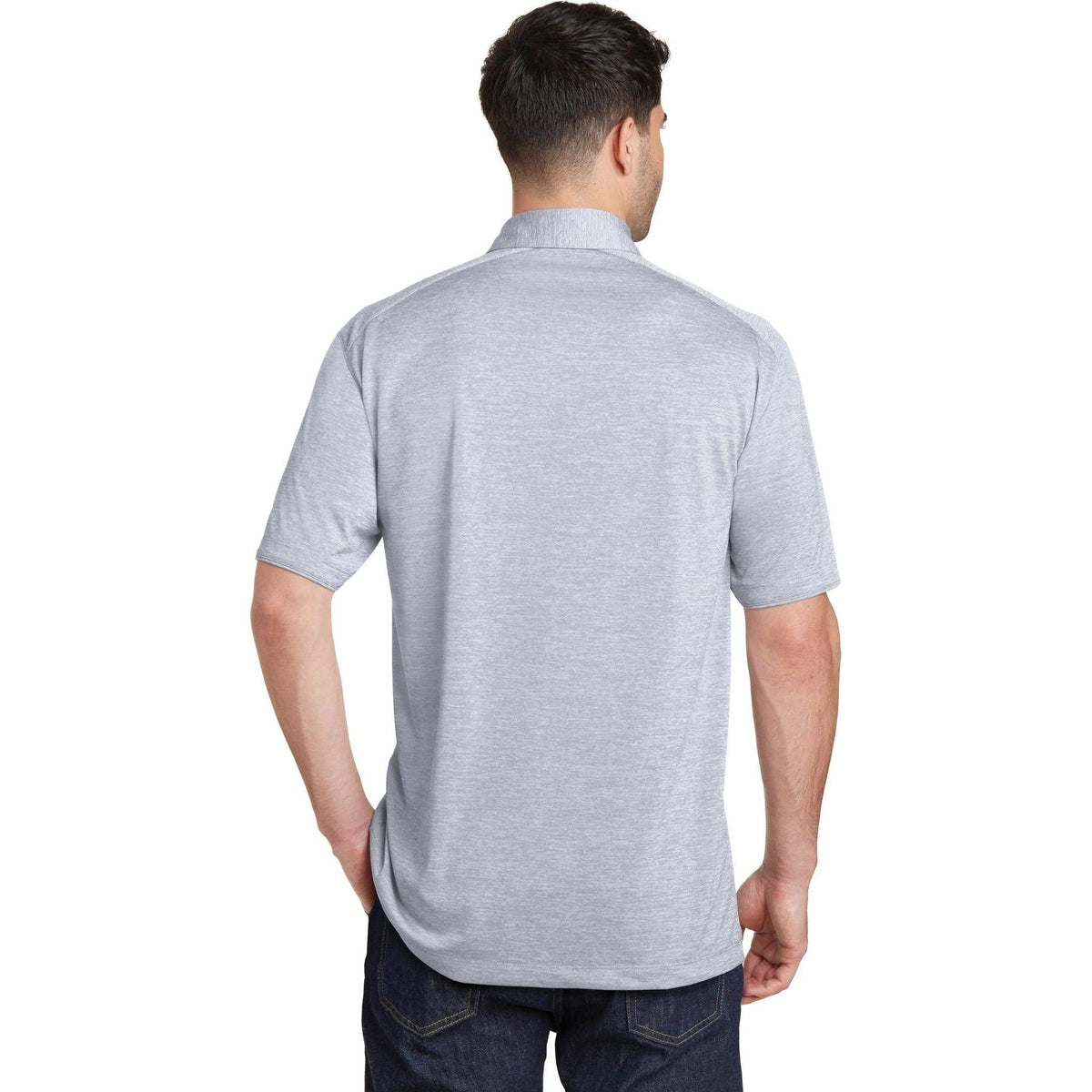 no-logo Port Authority Digi Heather Performance Polo-Regular-Port Authority-Thread Logic