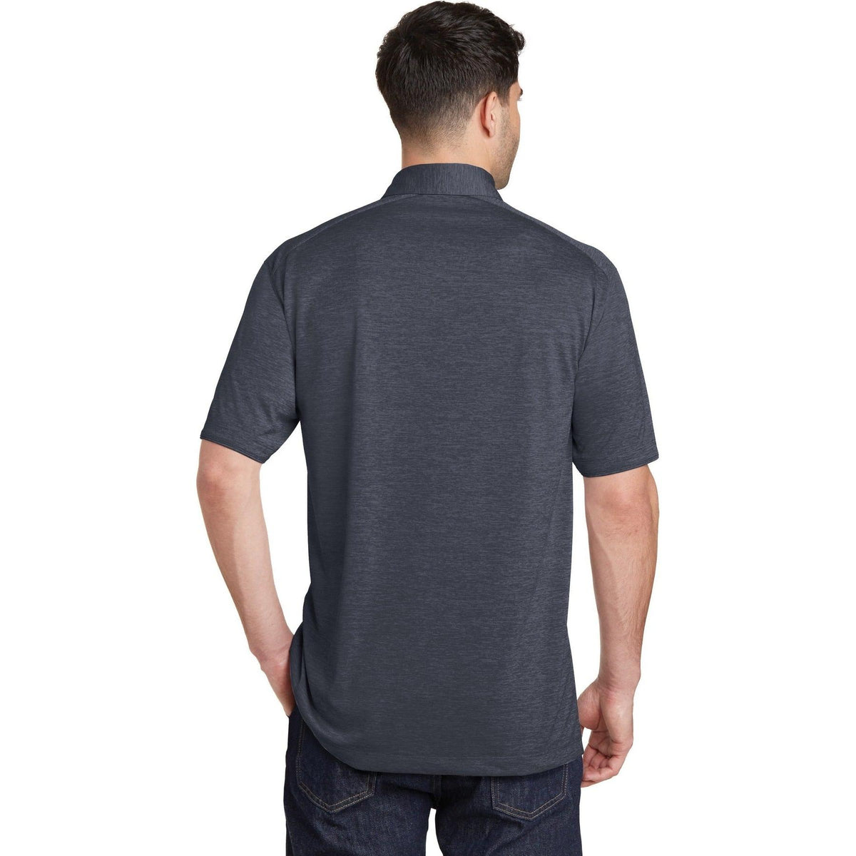 no-logo Port Authority Digi Heather Performance Polo-Regular-Port Authority-Thread Logic