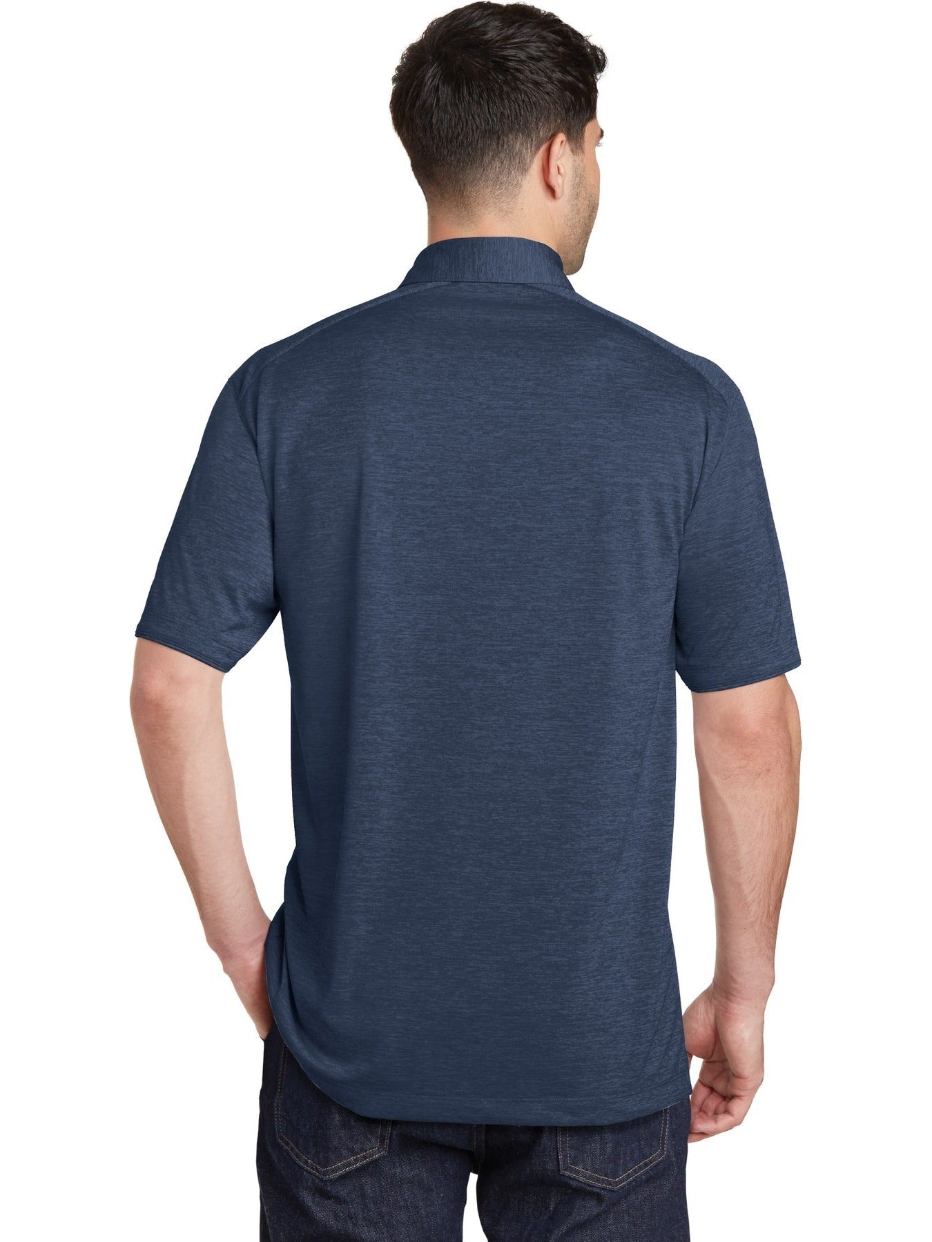no-logo Port Authority Digi Heather Performance Polo-Regular-Port Authority-Thread Logic