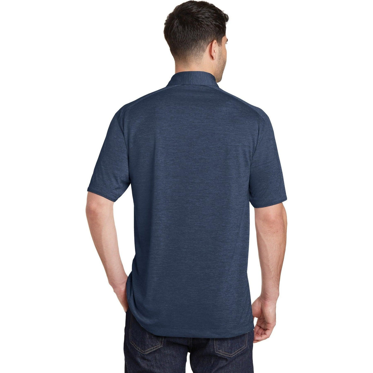 no-logo Port Authority Digi Heather Performance Polo-Regular-Port Authority-Thread Logic