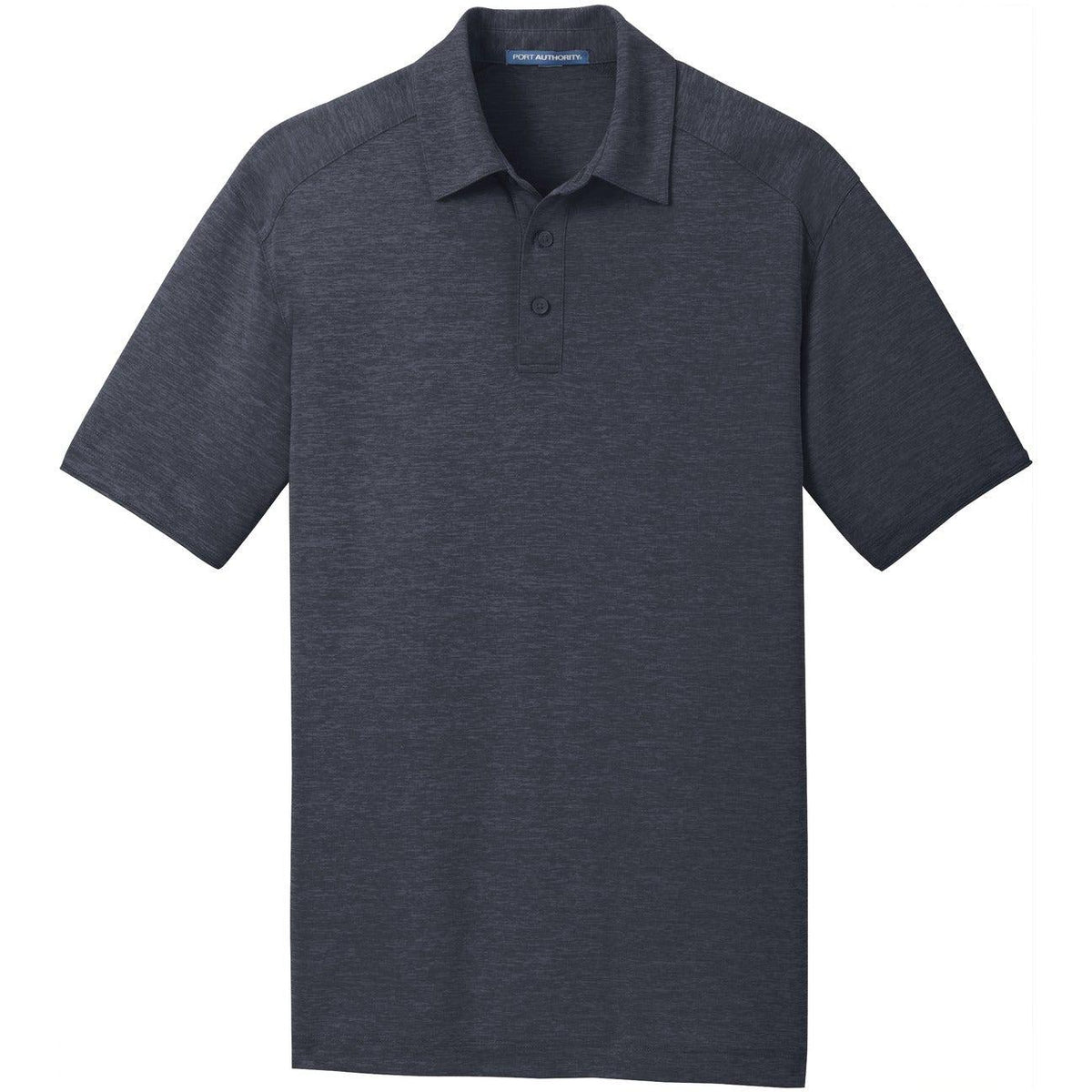 no-logo Port Authority Digi Heather Performance Polo-Regular-Port Authority-Dark Grey-S-Thread Logic