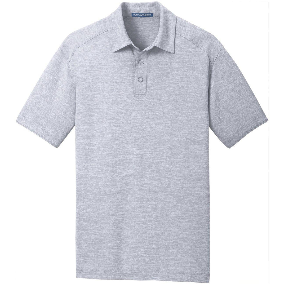 no-logo Port Authority Digi Heather Performance Polo-Regular-Port Authority-Light Grey-S-Thread Logic