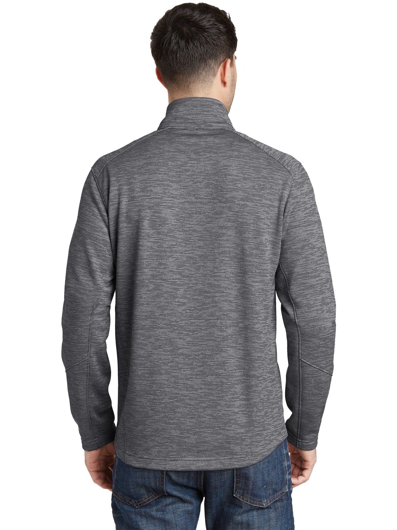 no-logo Port Authority Digi Stripe Fleece Jacket-Regular-Port Authority-Thread Logic