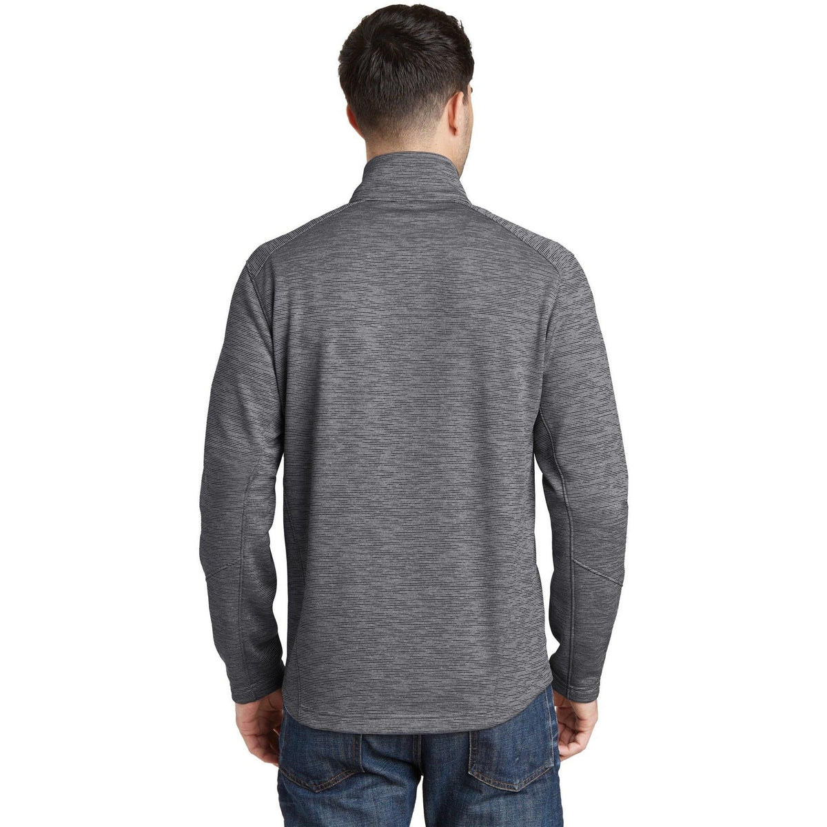 no-logo Port Authority Digi Stripe Fleece Jacket-Regular-Port Authority-Thread Logic