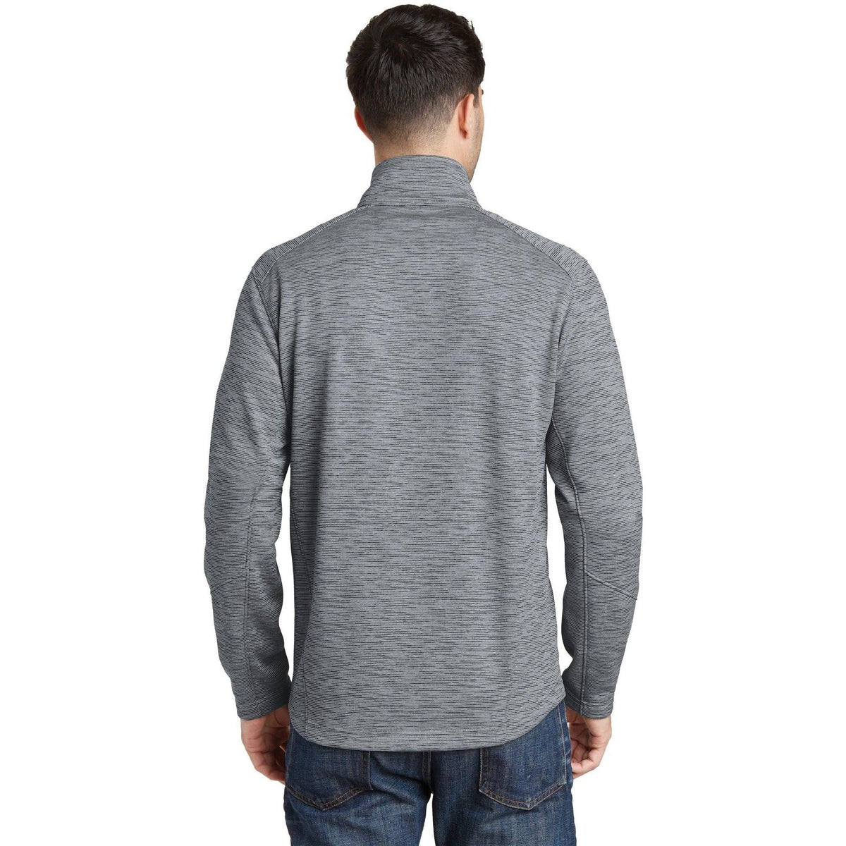 no-logo Port Authority Digi Stripe Fleece Jacket-Regular-Port Authority-Thread Logic
