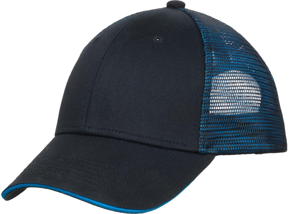 no-logo Port Authority Double Mesh Snapback Sandwich Cap-Regular-Port Authority-Thread Logic 