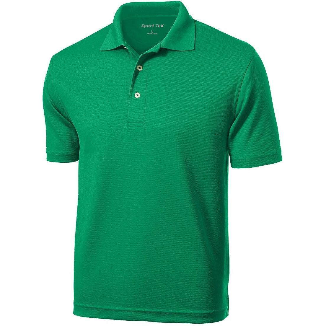 logo-left Sport-Tek Dri-Mesh Polo Shirt-Regular-Sport-Tek-Kelly Green-S-Thread Logic