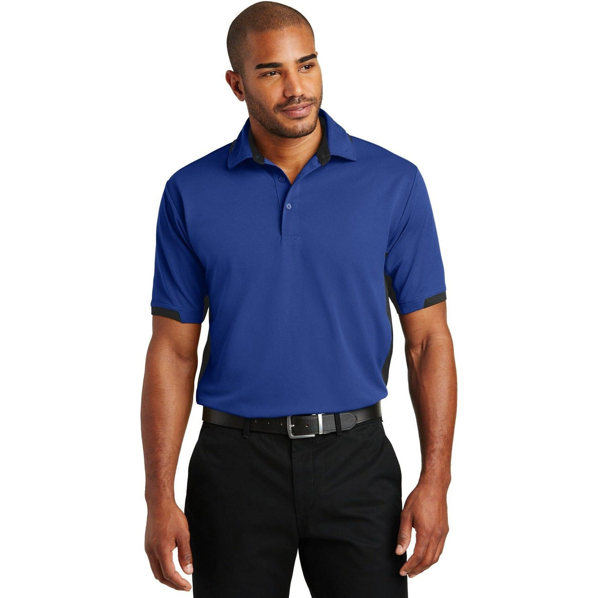 no-logo Port Authority Dry Zone Colorblock Ottoman Polo-Regular-Port Authority-Thread Logic