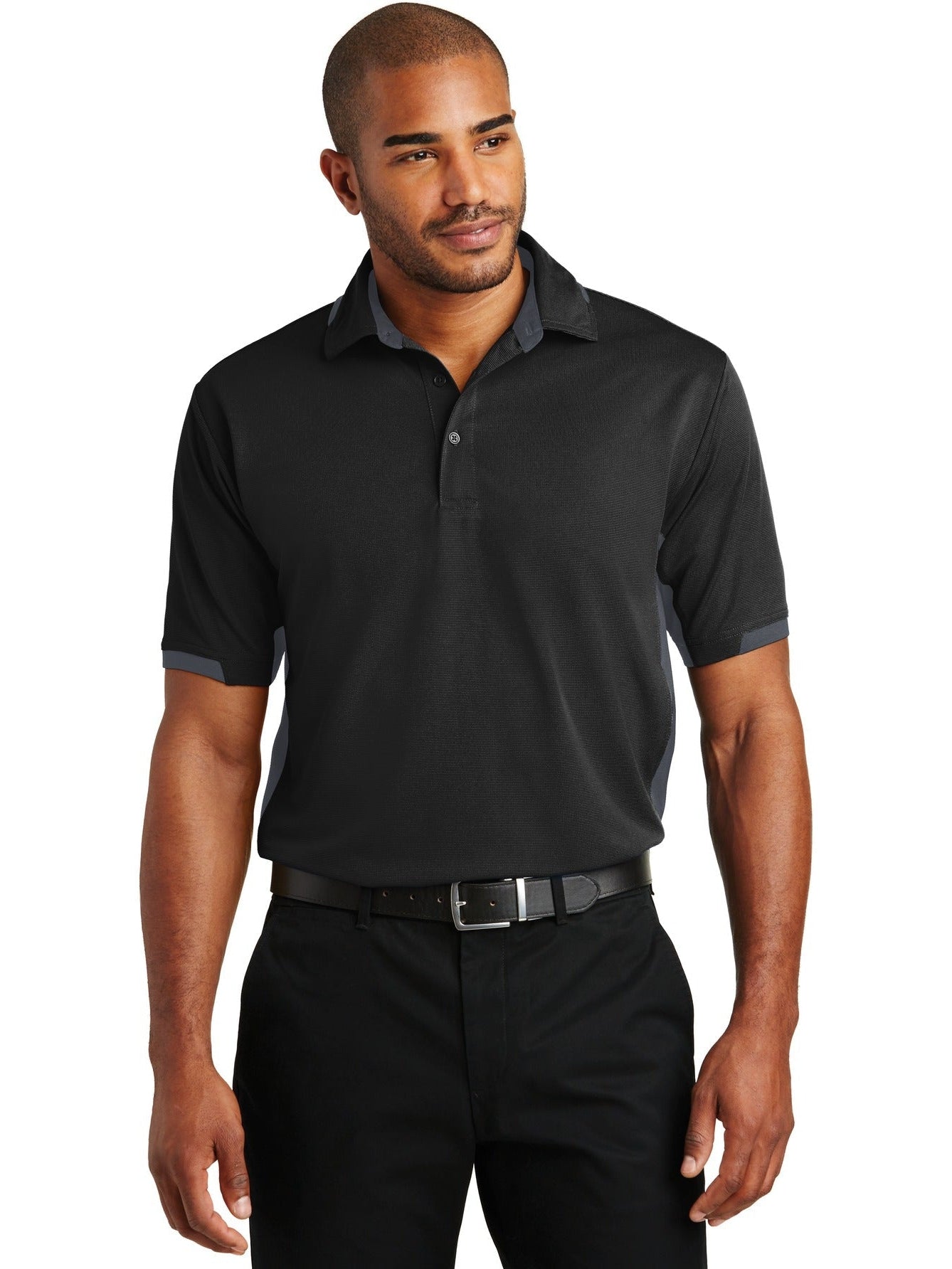 no-logo Port Authority Dry Zone Colorblock Ottoman Polo-Regular-Port Authority-Thread Logic