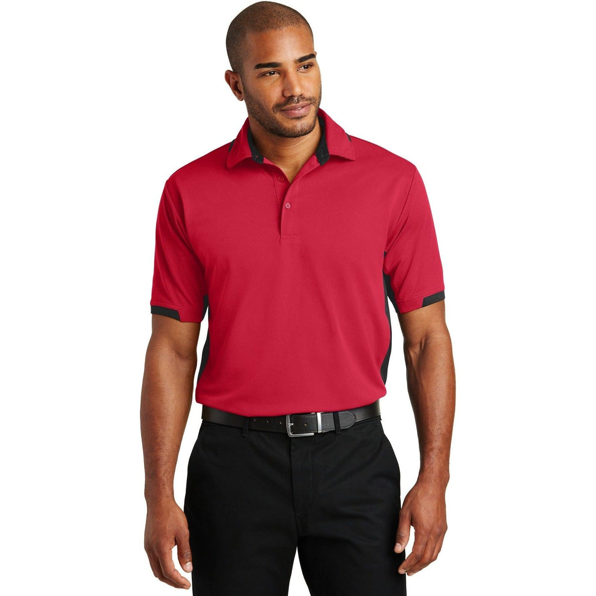 no-logo Port Authority Dry Zone Colorblock Ottoman Polo-Regular-Port Authority-Thread Logic