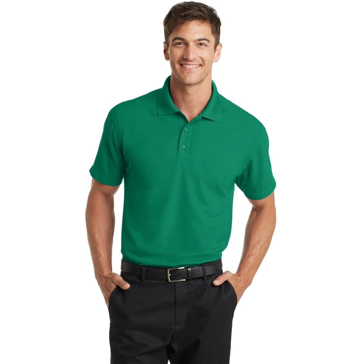 no-logo Port Authority Dry Zone Grid Polo-Regular-Port Authority-Thread Logic