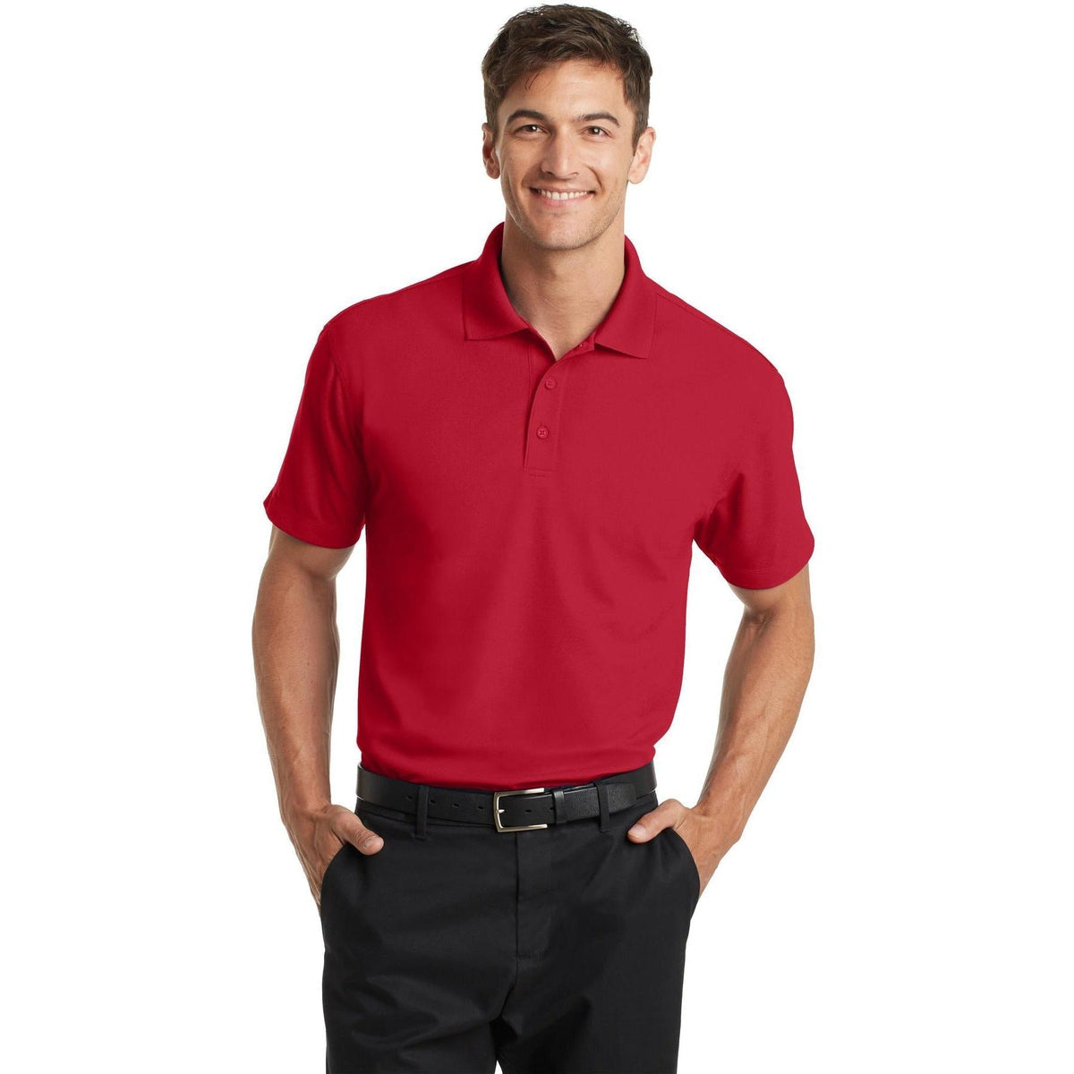 no-logo Port Authority Dry Zone Grid Polo-Regular-Port Authority-Thread Logic