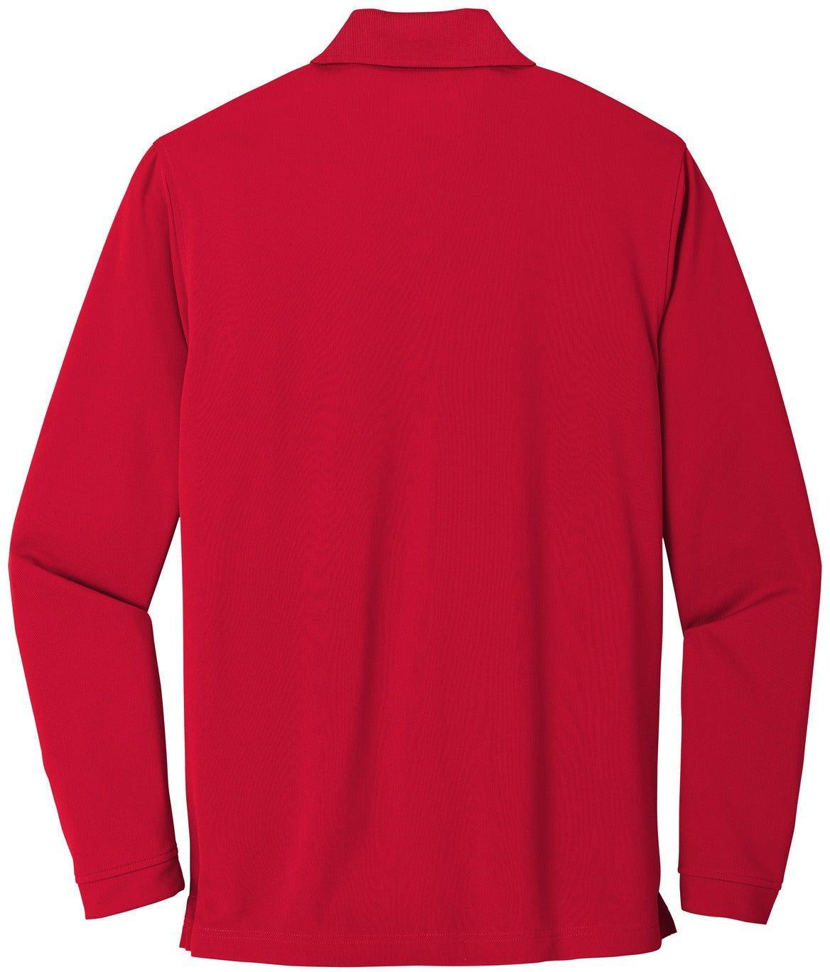 【Limited】Long Sleeve Polo Shirts Port Authority K110LS Polo Shirt With Custom Embroidery