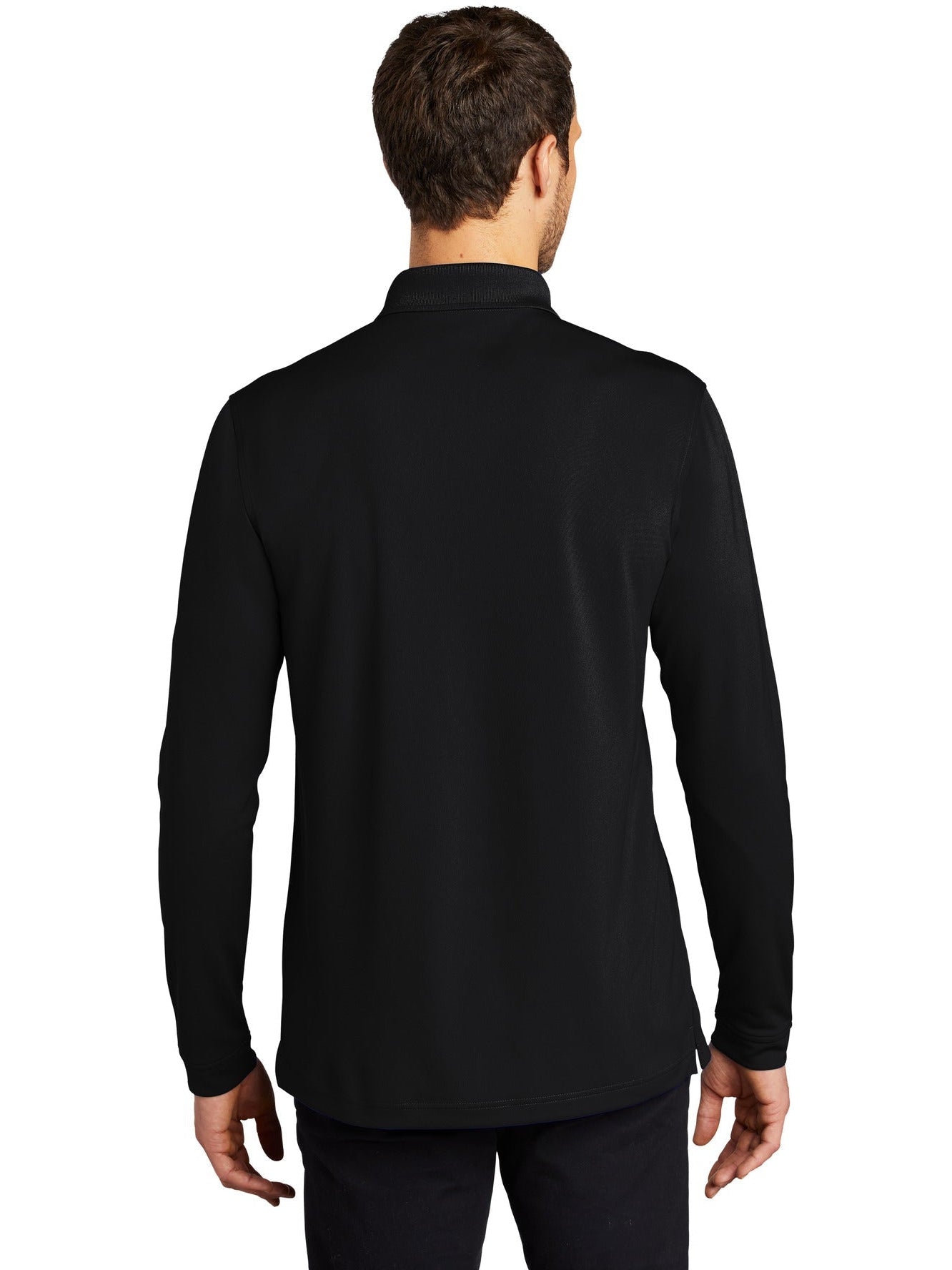 no-logo Port Authority Dry Zone UV Micro-Mesh Long Sleeve Polo-Regular-Port Authority-Thread Logic
