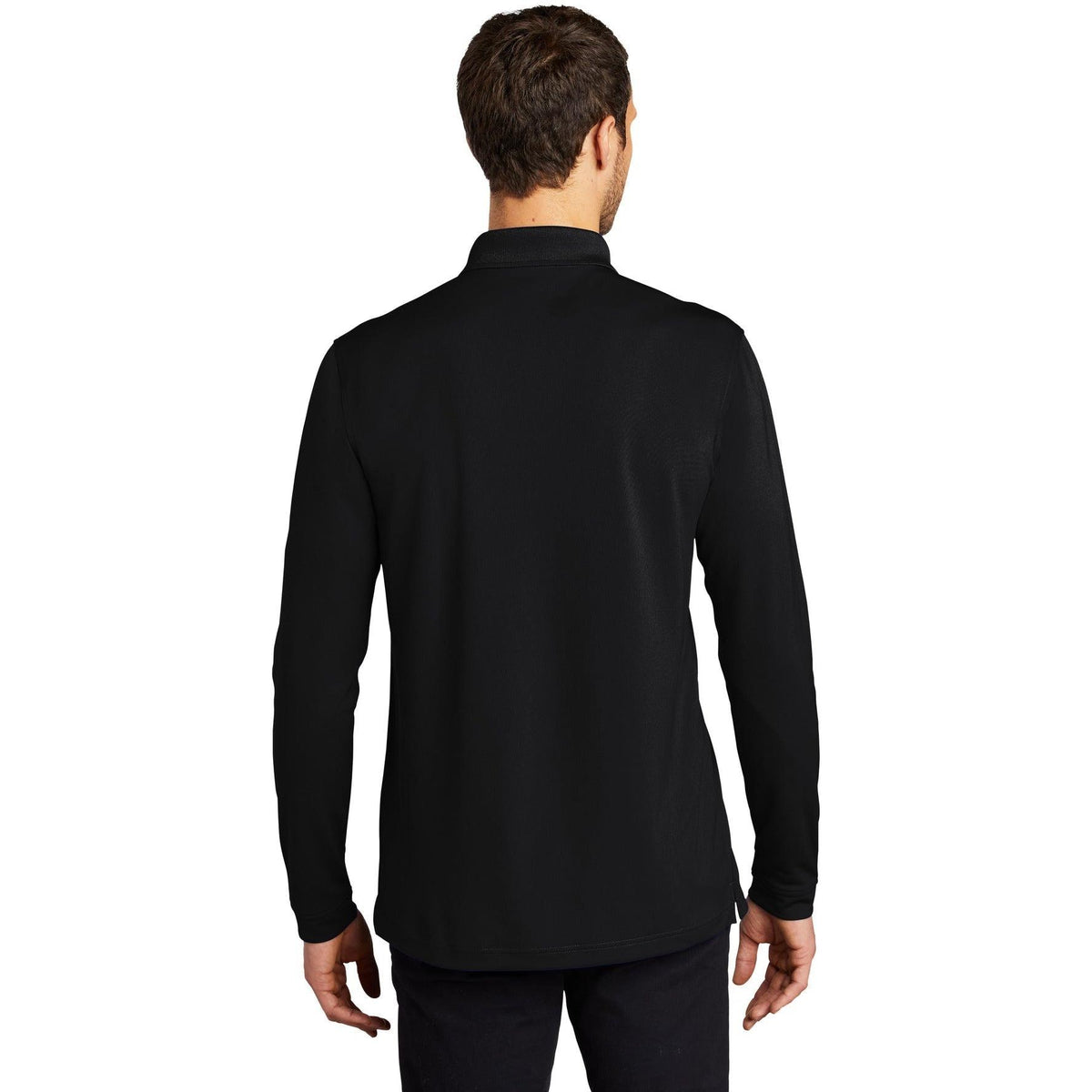 no-logo Port Authority Dry Zone UV Micro-Mesh Long Sleeve Polo-Regular-Port Authority-Thread Logic