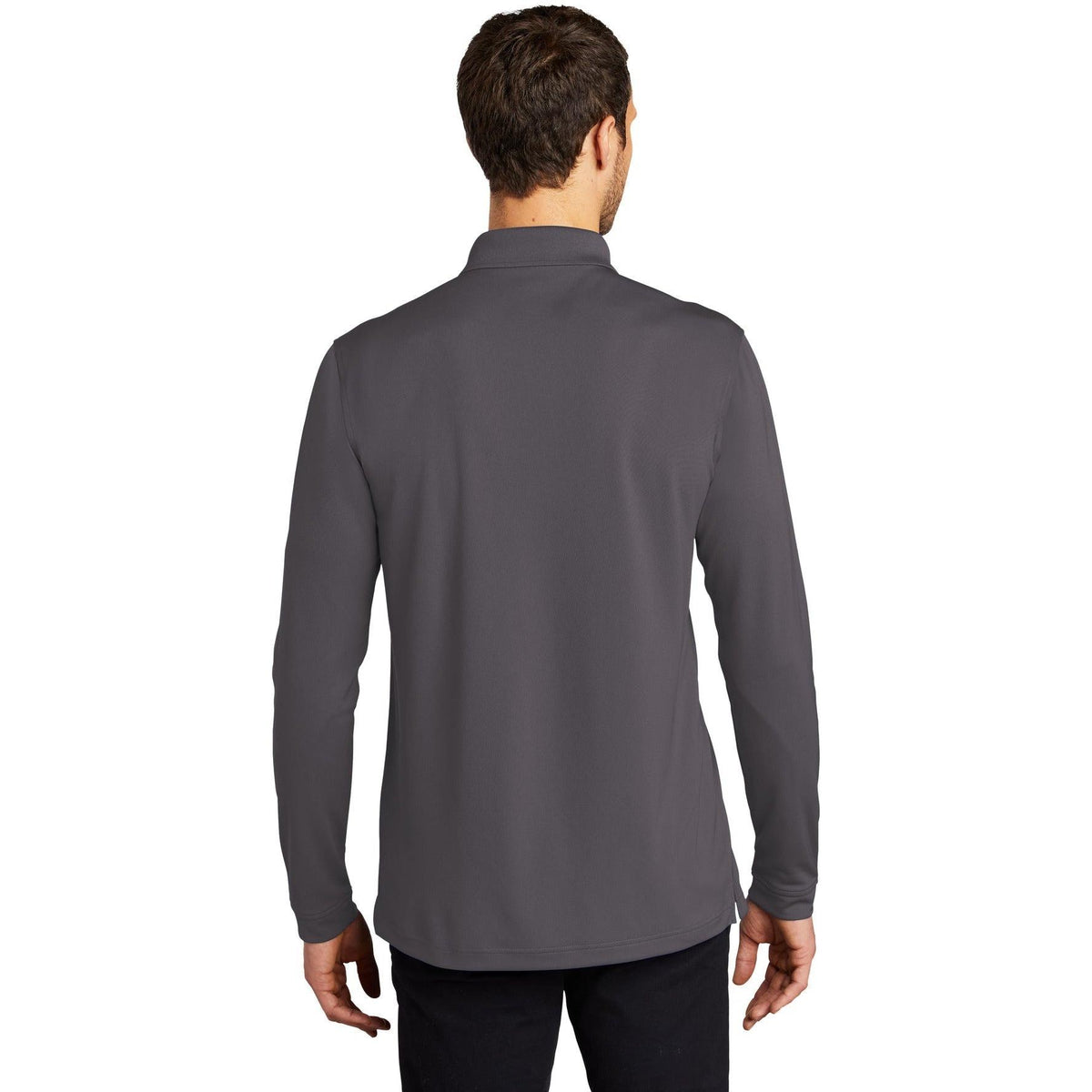 no-logo Port Authority Dry Zone UV Micro-Mesh Long Sleeve Polo-Regular-Port Authority-Thread Logic