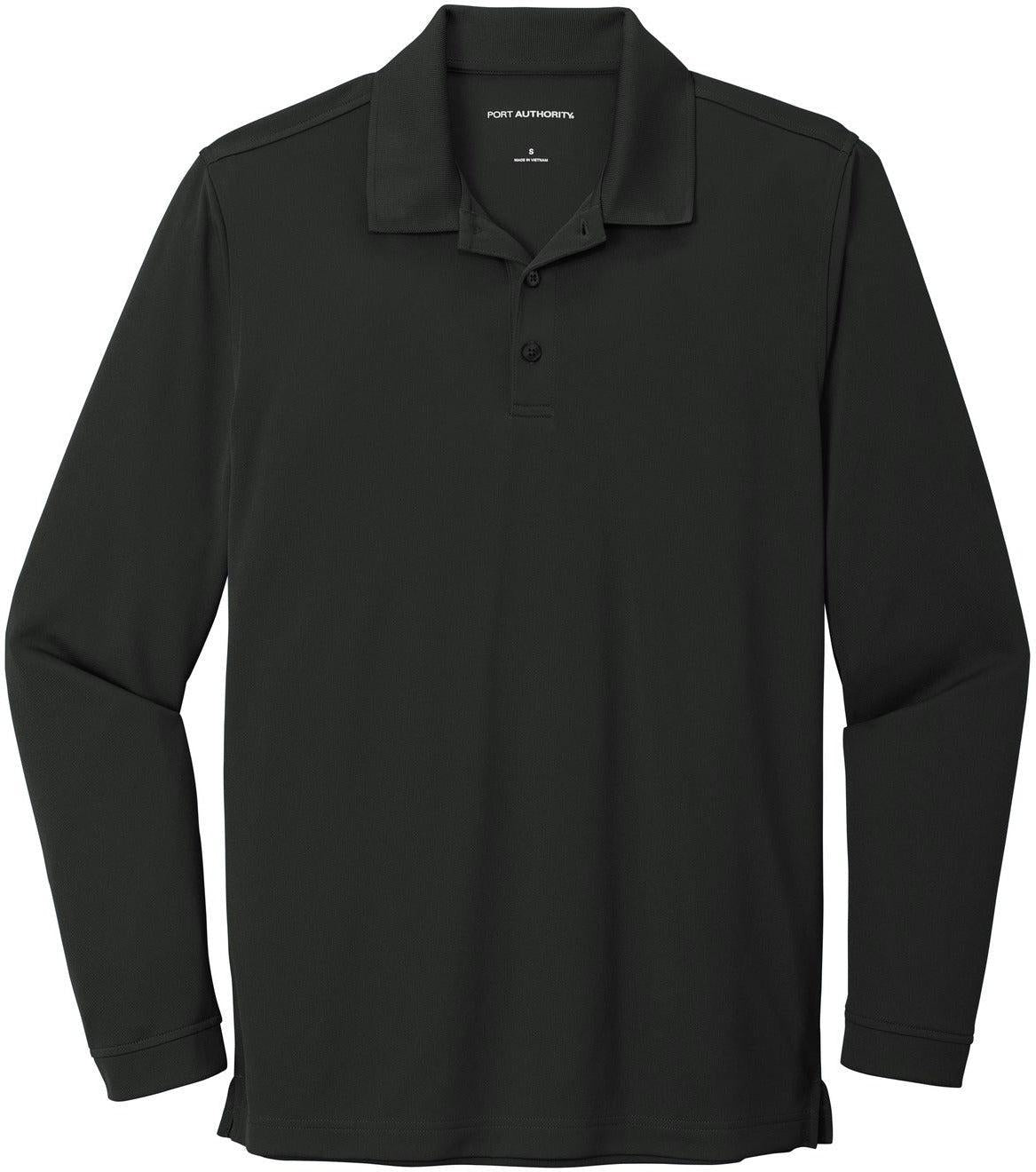 OUTLET-Port Authority Dry Zone UV Micro-Mesh Long Sleeve Polo