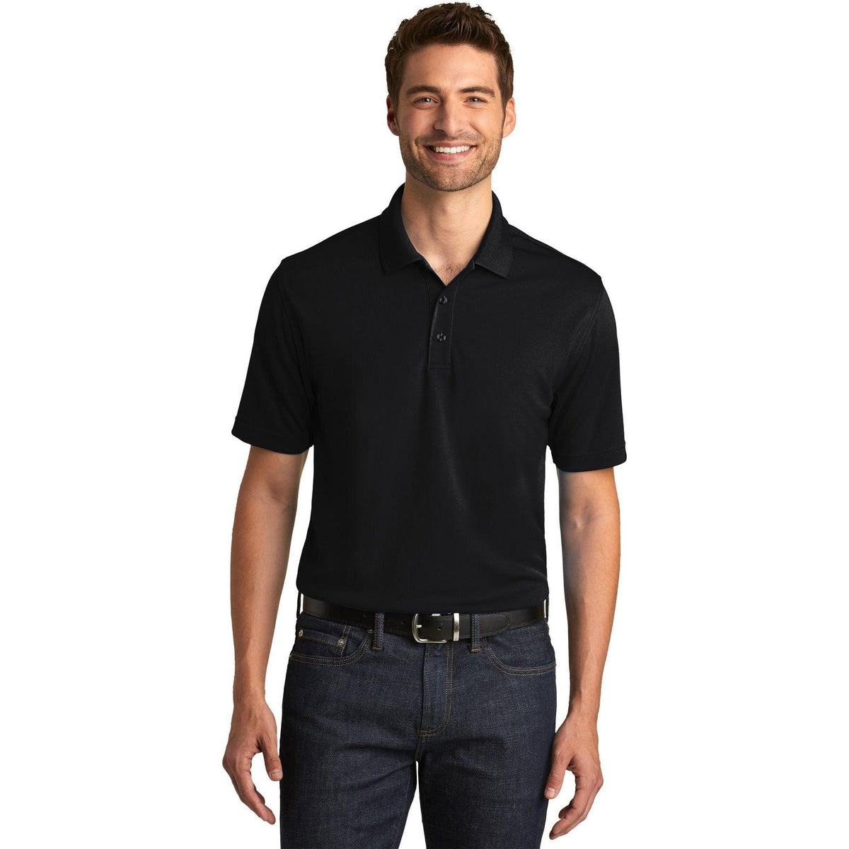no-logo Port Authority Dry Zone UV Micro-Mesh Polo-Regular-Port Authority-Thread Logic