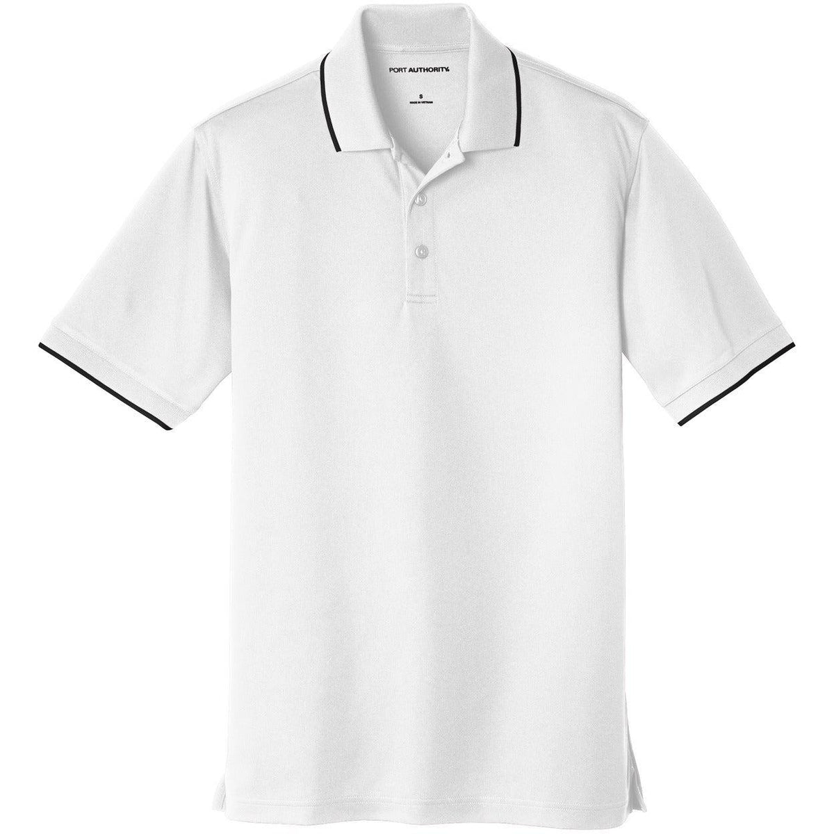 no-logo Port Authority Dry Zone UV Micro-Mesh Tipped Polo-Regular-Port Authority-Thread Logic