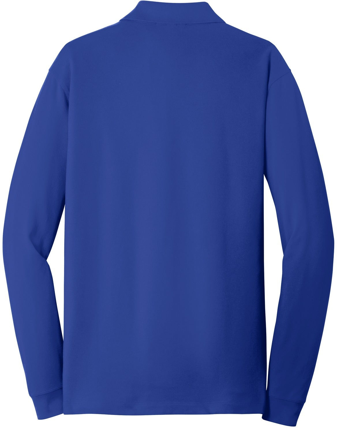 no-logo Port Authority EZCotton Long Sleeve Polo-Regular-Port Authority-Thread Logic