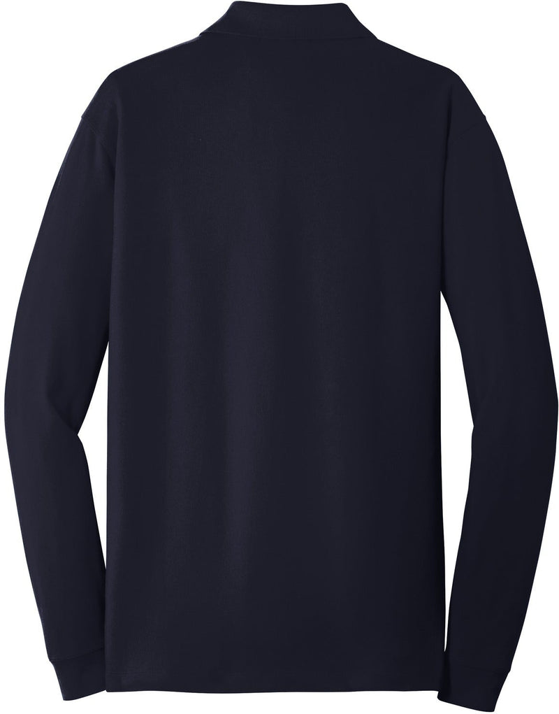 no-logo Port Authority EZCotton Long Sleeve Polo-Regular-Port Authority-Thread Logic