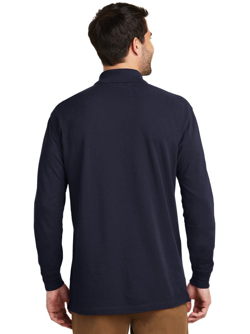 no-logo Port Authority EZCotton Long Sleeve Polo-Regular-Port Authority-Thread Logic