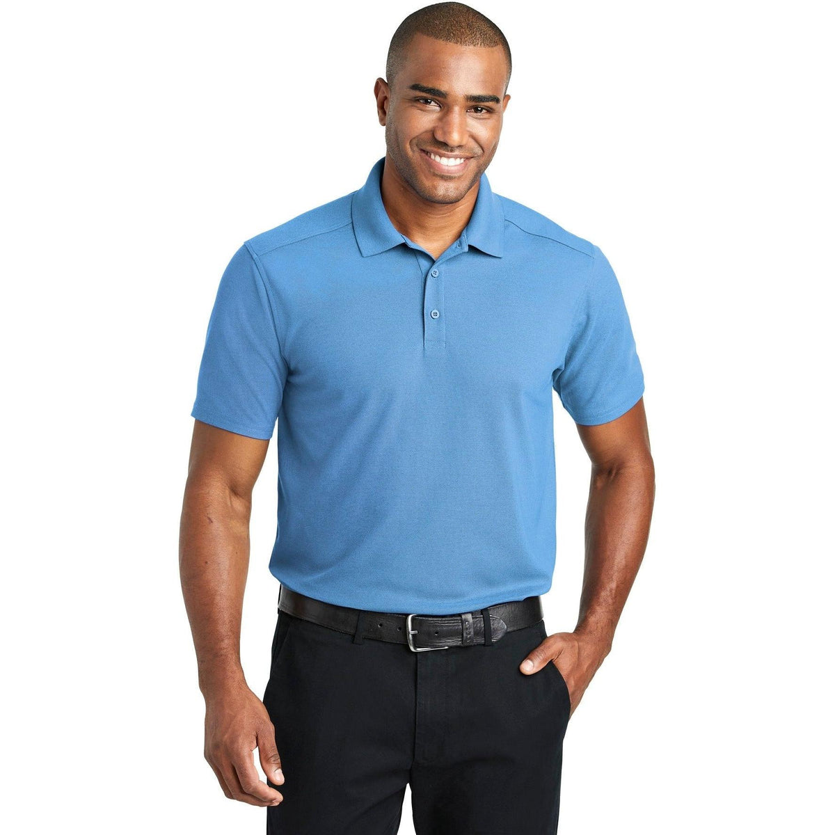 no-logo Port Authority EZPerformance Pique Polo-Regular-Port Authority-Thread Logic