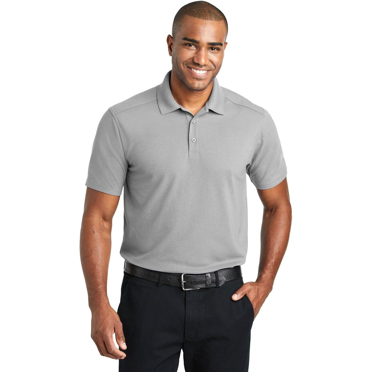 no-logo Port Authority EZPerformance Pique Polo-Regular-Port Authority-Thread Logic
