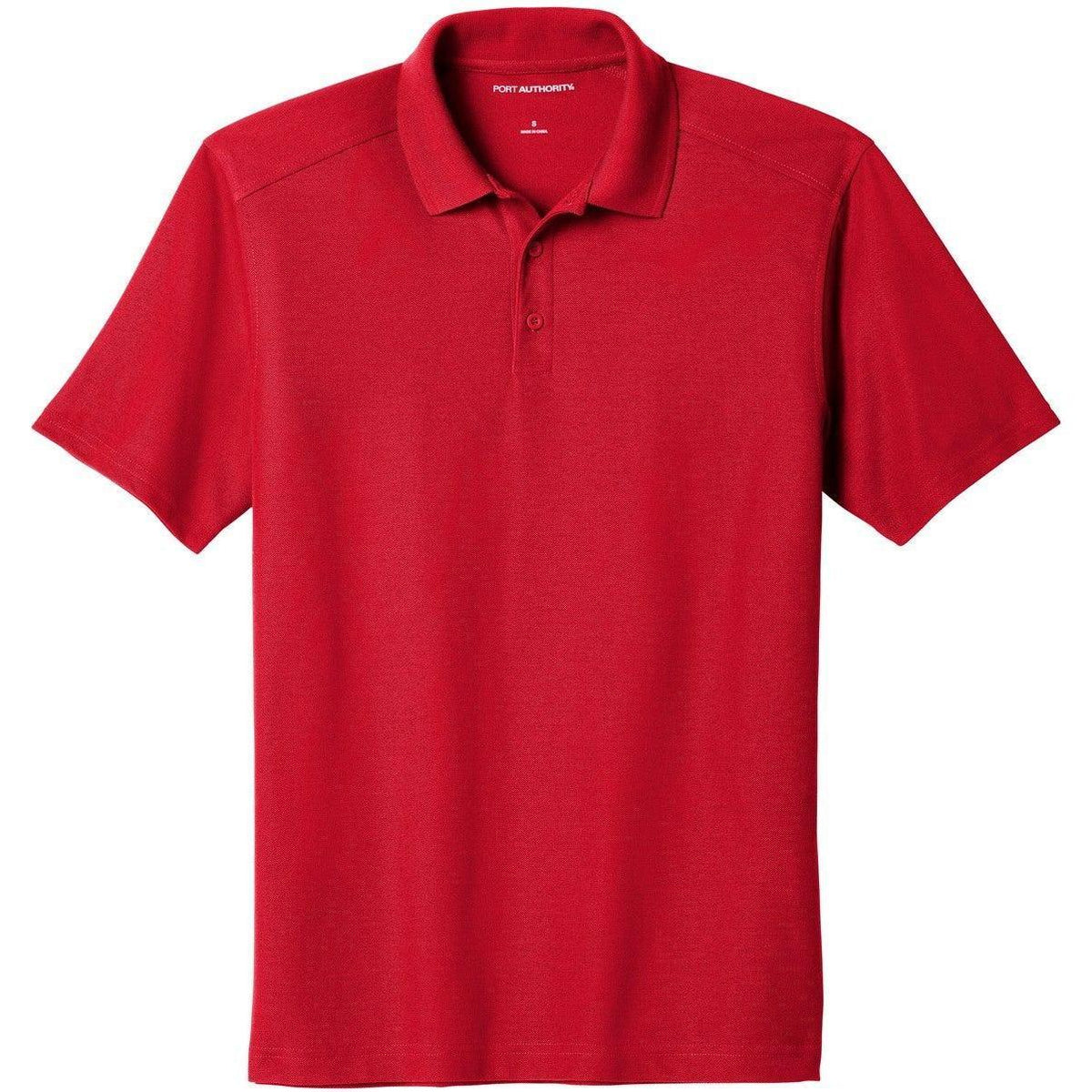 no-logo Port Authority EZPerformance Pique Polo-Regular-Port Authority-Apple Red-XS-Thread Logic