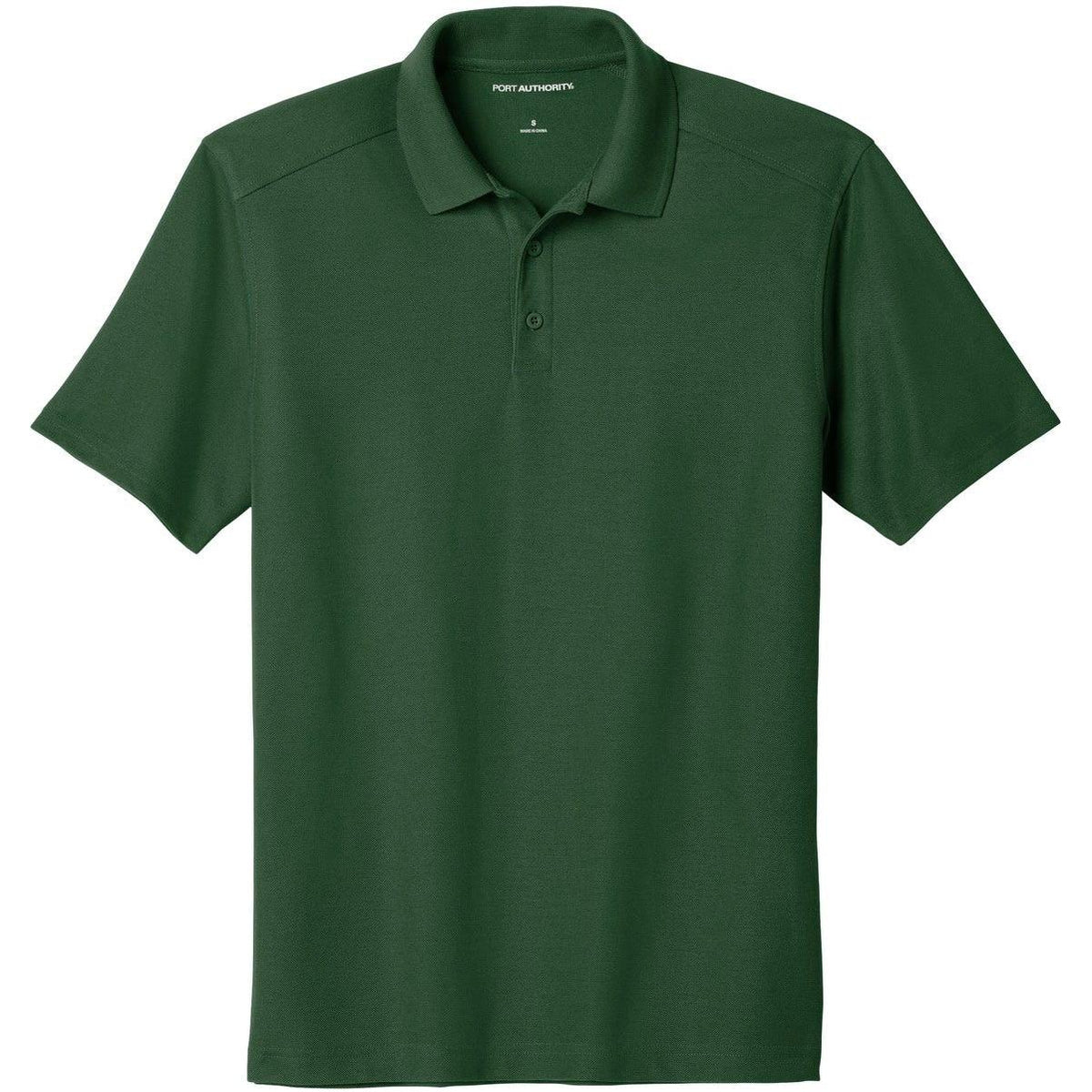no-logo Port Authority EZPerformance Pique Polo-Regular-Port Authority-Deep Forest Green-XS-Thread Logic