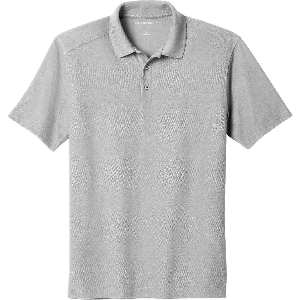 no-logo Port Authority EZPerformance Pique Polo-Regular-Port Authority-Gusty Grey-XS-Thread Logic