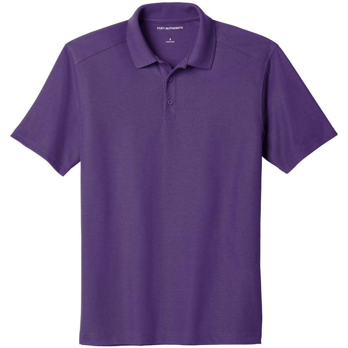 no-logo Port Authority EZPerformance Pique Polo-Regular-Port Authority-Majestic Purple-XS-Thread Logic