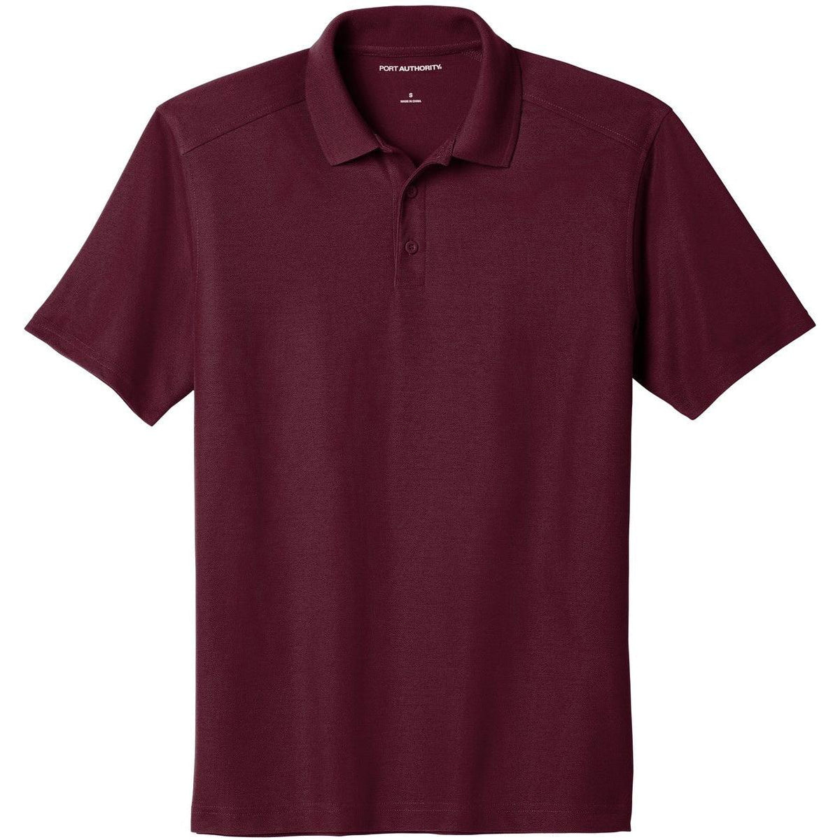 no-logo Port Authority EZPerformance Pique Polo-Regular-Port Authority-Maroon-XS-Thread Logic