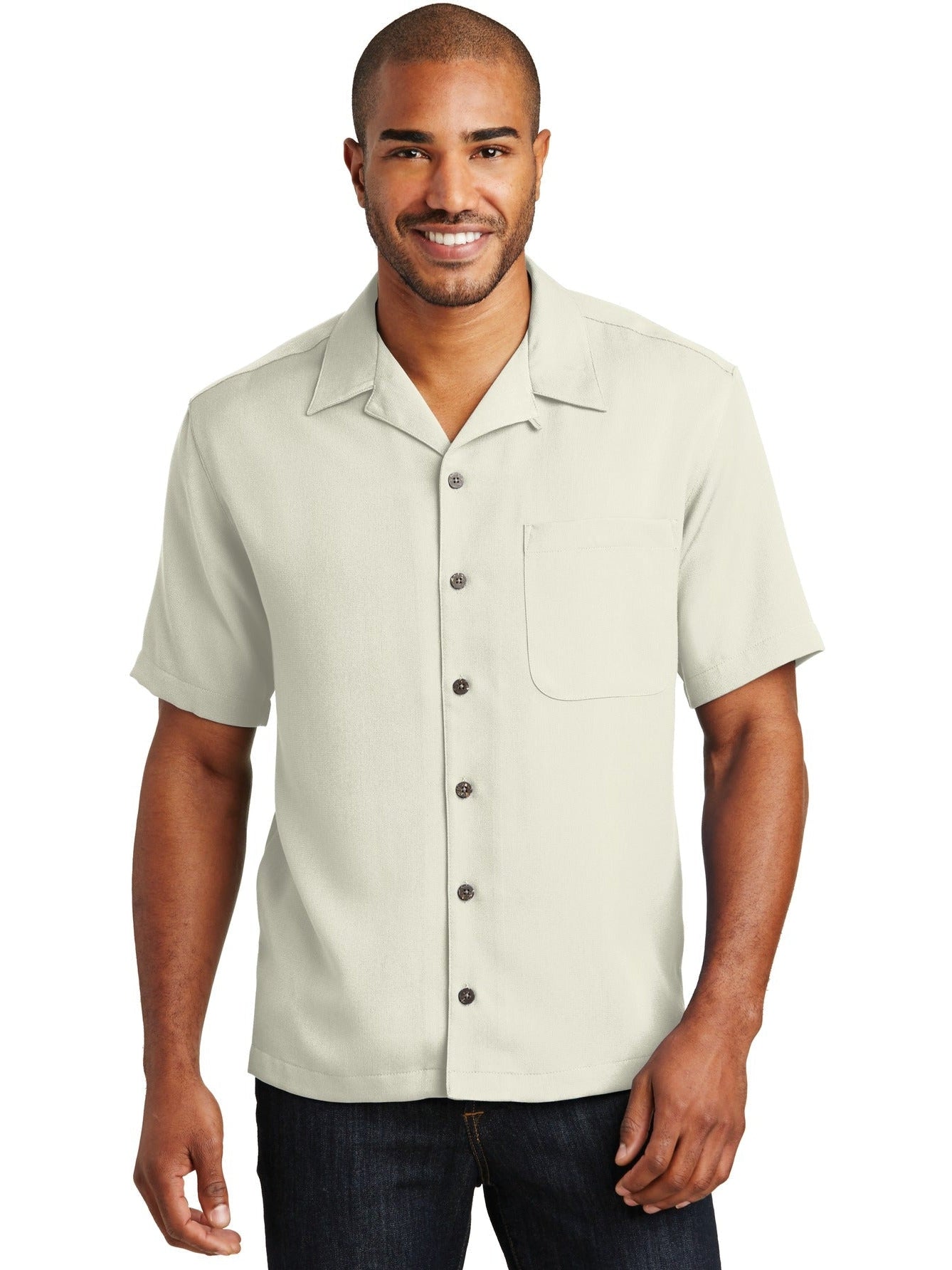 no-logo Port Authority Easy Care Camp Shirt-Regular-Port Authority-Thread Logic