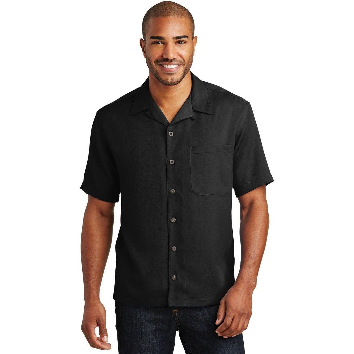 no-logo Port Authority Easy Care Camp Shirt-Dress Shirts-Port Authority-Thread Logic