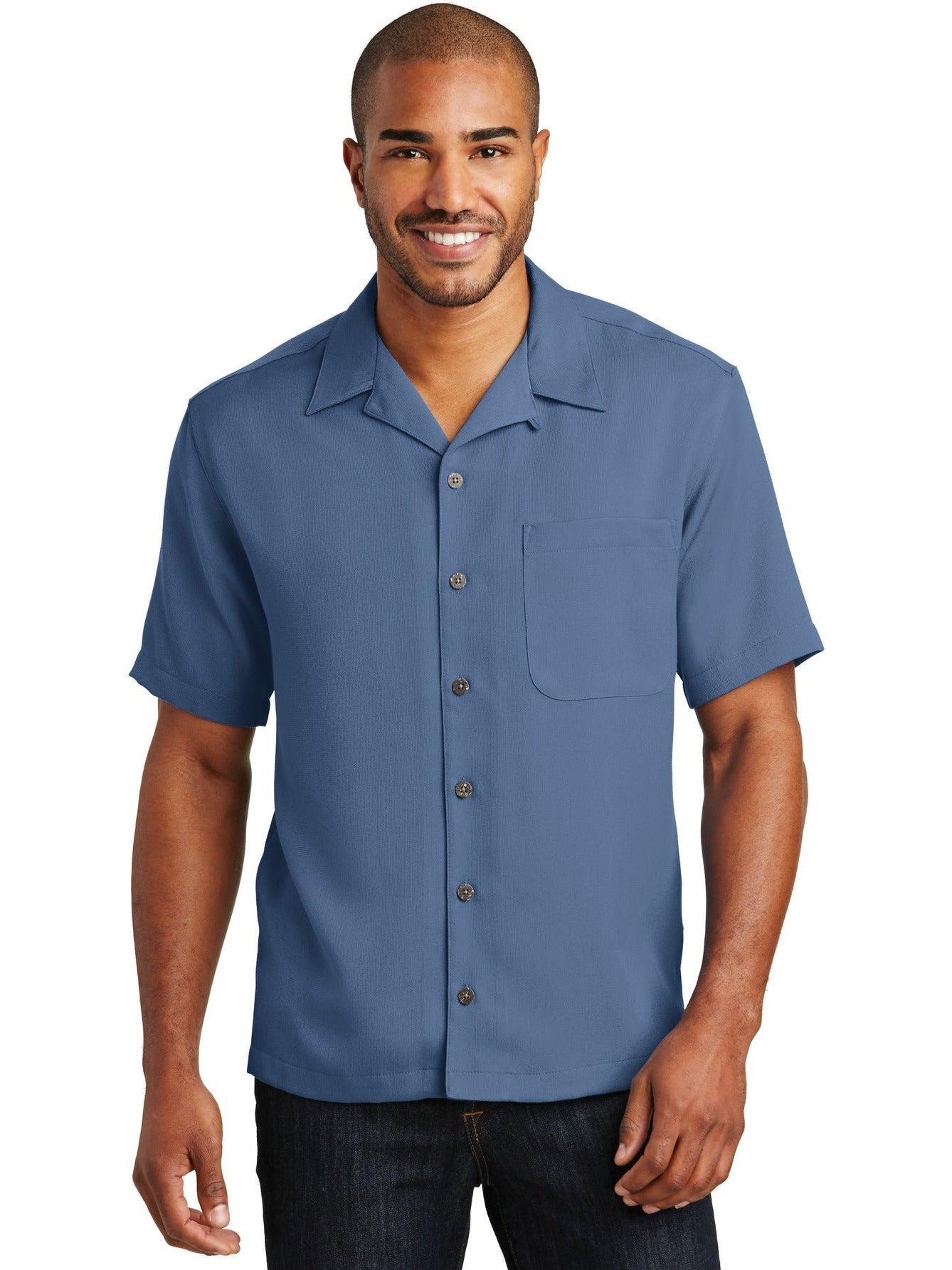 no-logo Port Authority Easy Care Camp Shirt-Regular-Port Authority-Thread Logic
