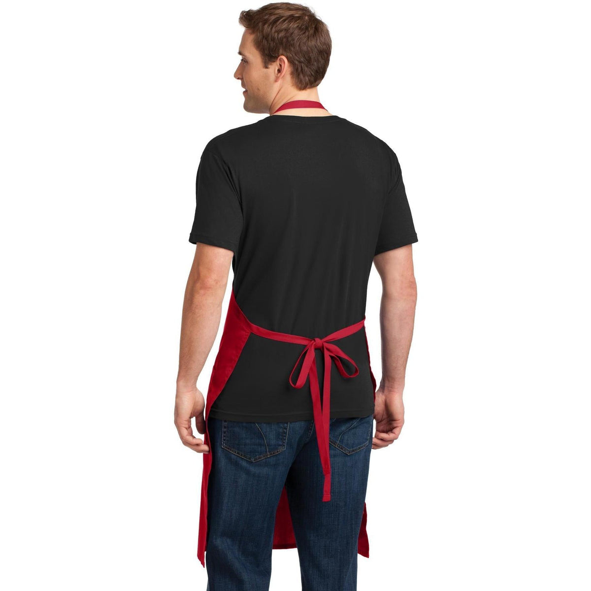 no-logo Port Authority Easy Care Extra Long Bib Apron With Stain Release-Regular-Port Authority-Thread Logic