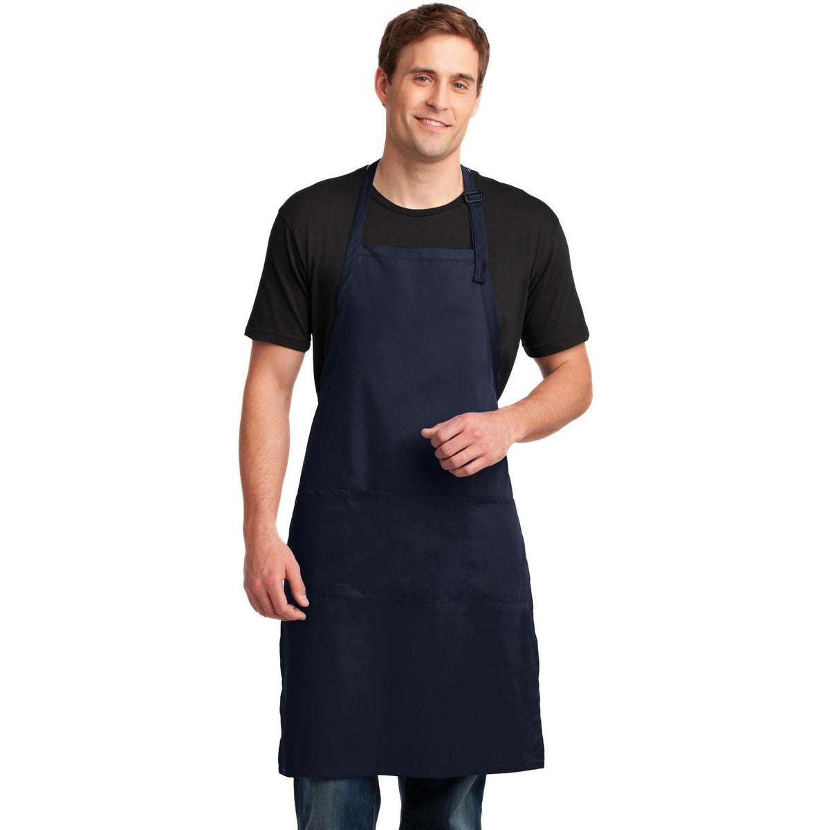 no-logo Port Authority Easy Care Extra Long Bib Apron With Stain Release-Regular-Port Authority-Thread Logic