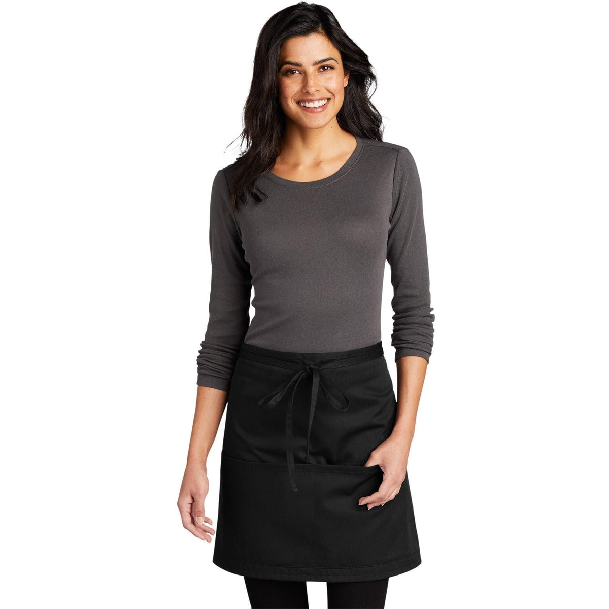 no-logo Port Authority Easy Care Half Bistro Apron with Stain Release-Regular-Port Authority-Thread Logic