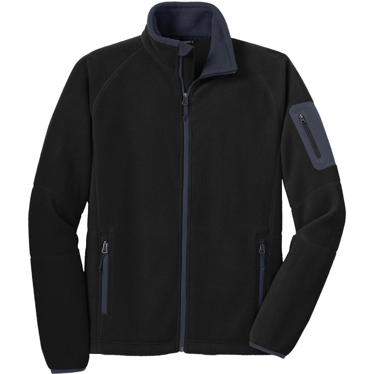 no-logo Port Authority Enhanced Value Fleece Jacket-Active-Port Authority-Black/Battleship Grey-S-Thread Logic