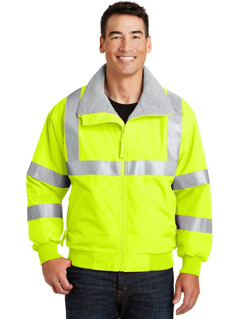 no-logo Port Authority Enhanced Visibility Jacket w/ Reflective Taping-Regular-Port Authority-Thread Logic