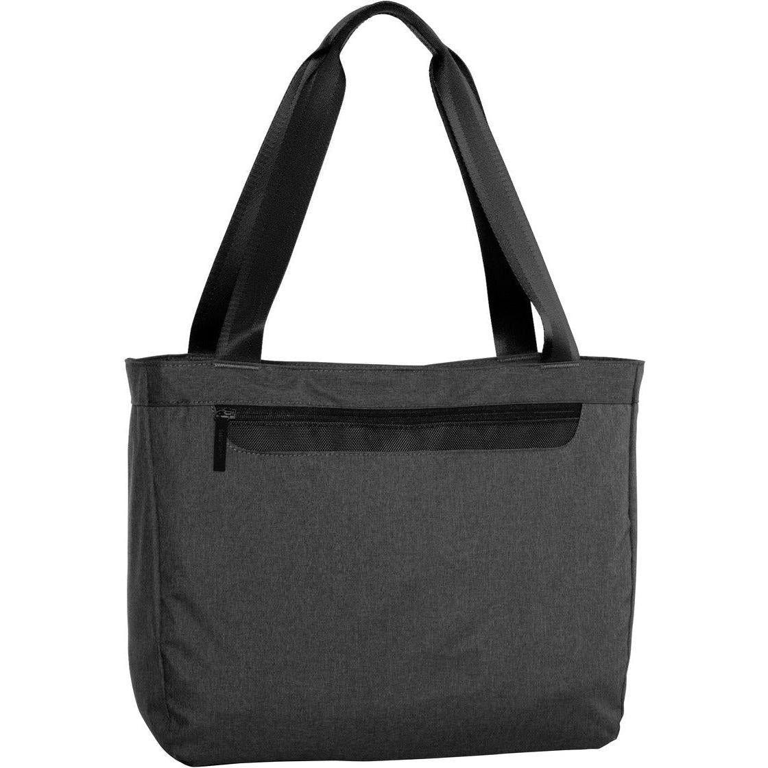 no-logo Port Authority Exec Laptop Tote-Regular-Port Authority-Graphite Heather/Black-Thread Logic