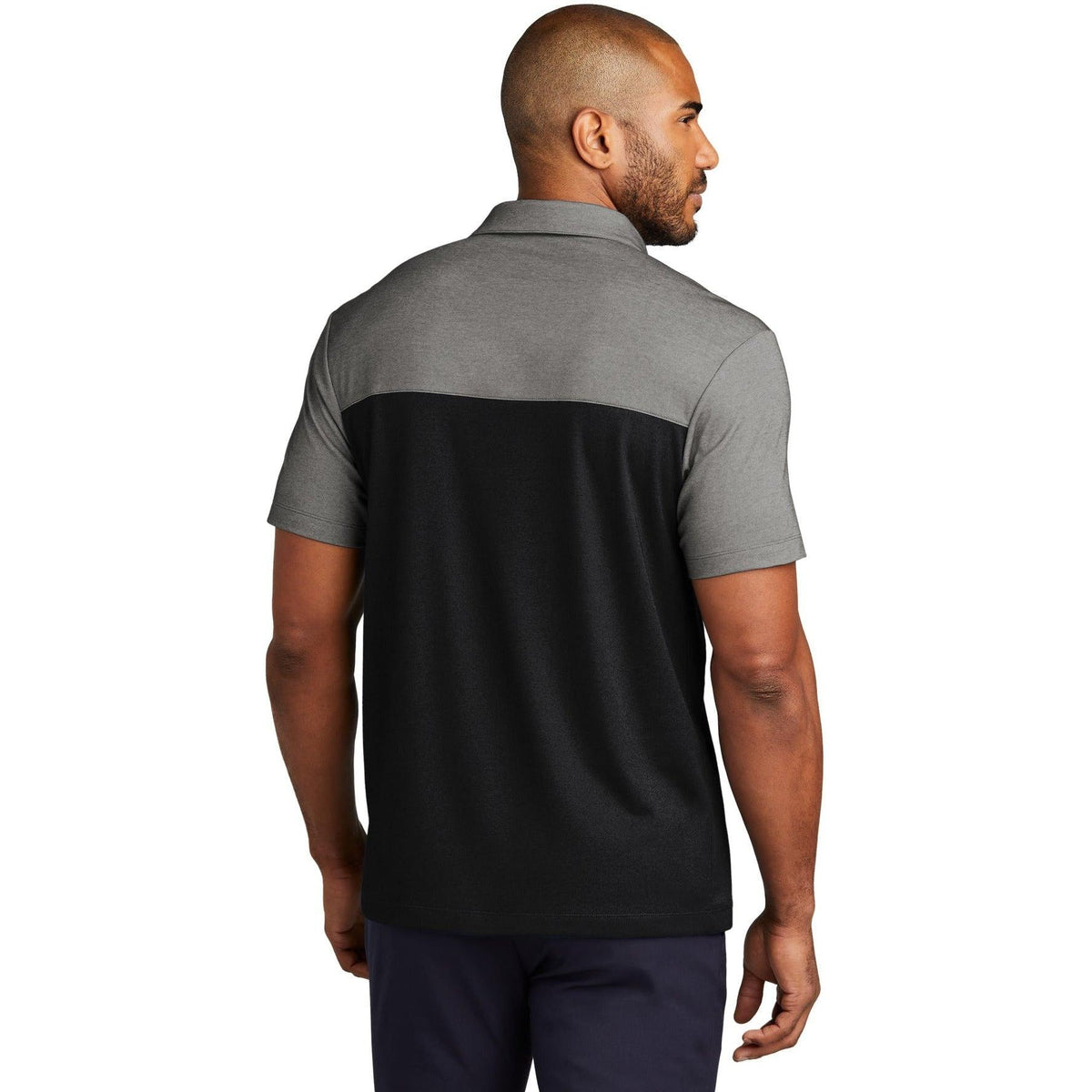 no-logo Port Authority Fine Pique Blend Blocked Polo-New-Port Authority-Thread Logic