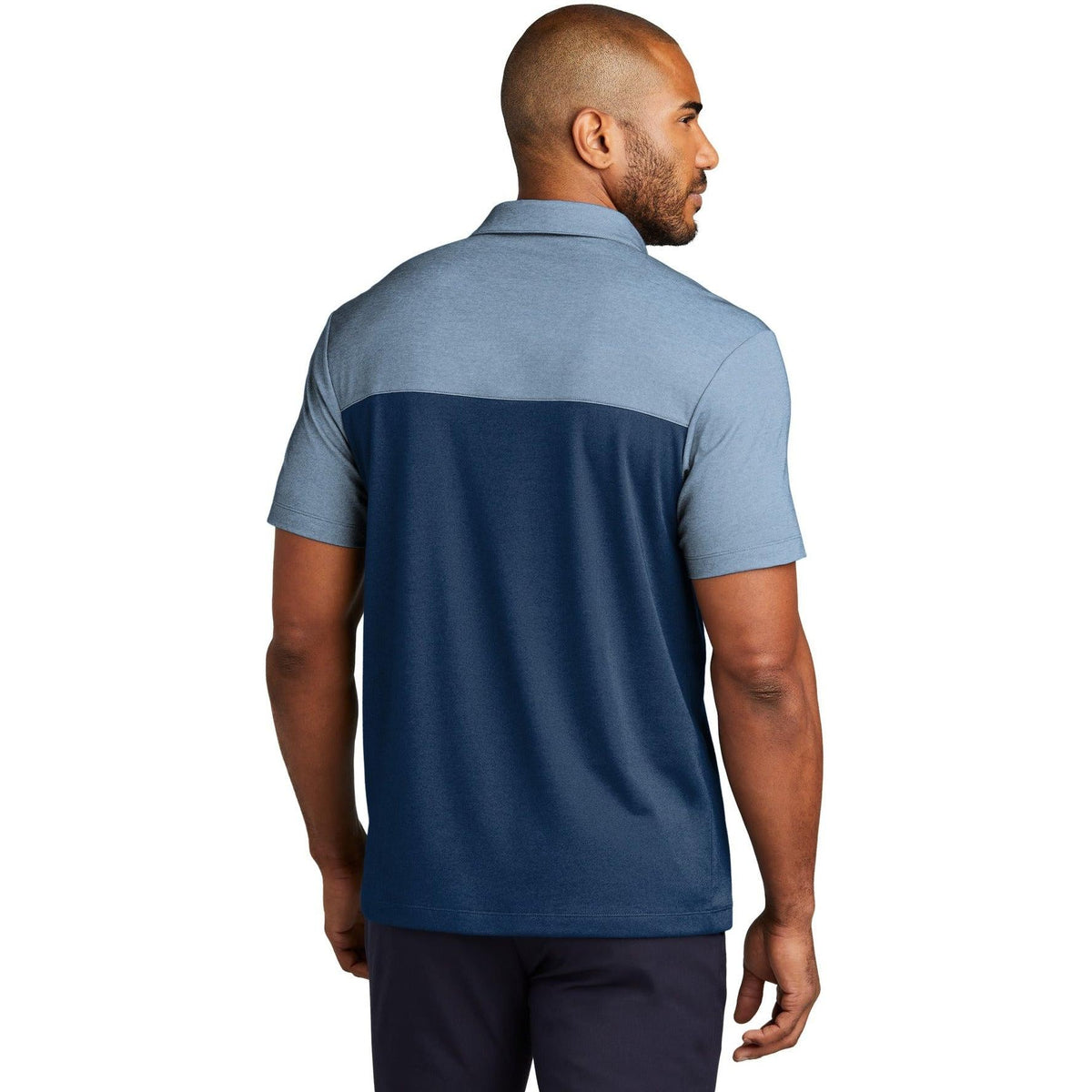 no-logo Port Authority Fine Pique Blend Blocked Polo-New-Port Authority-Thread Logic