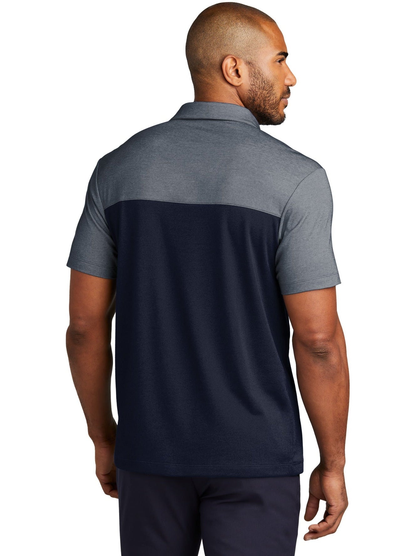 no-logo Port Authority Fine Pique Blend Blocked Polo-New-Port Authority-Thread Logic