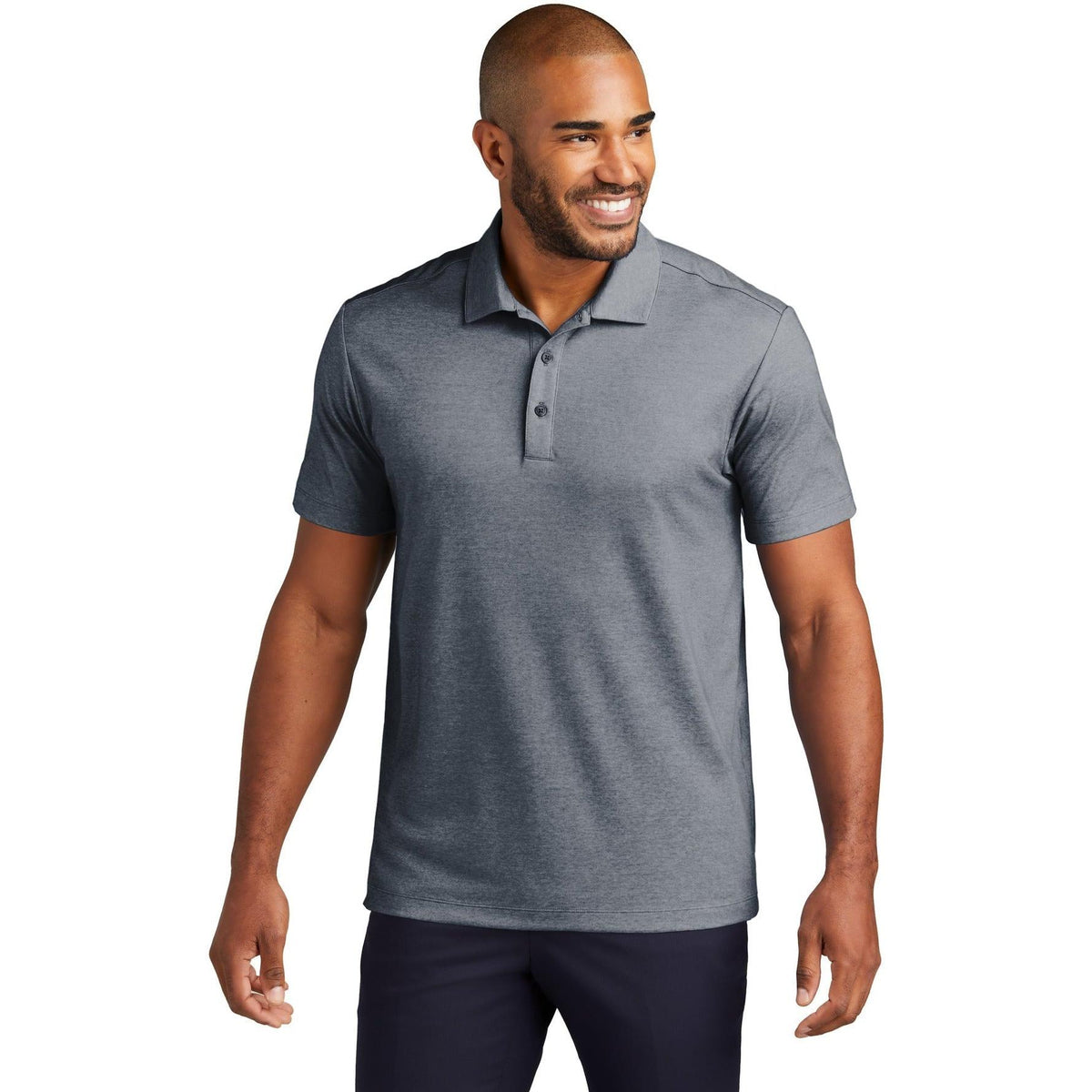 no-logo Port Authority Fine Pique Blend Polo-New-Port Authority-Thread Logic