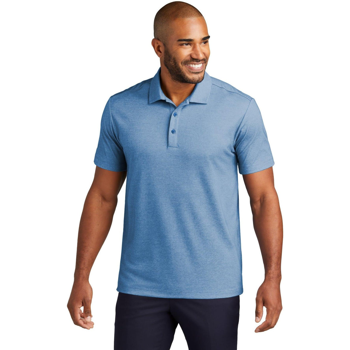 no-logo Port Authority Fine Pique Blend Polo-New-Port Authority-Thread Logic
