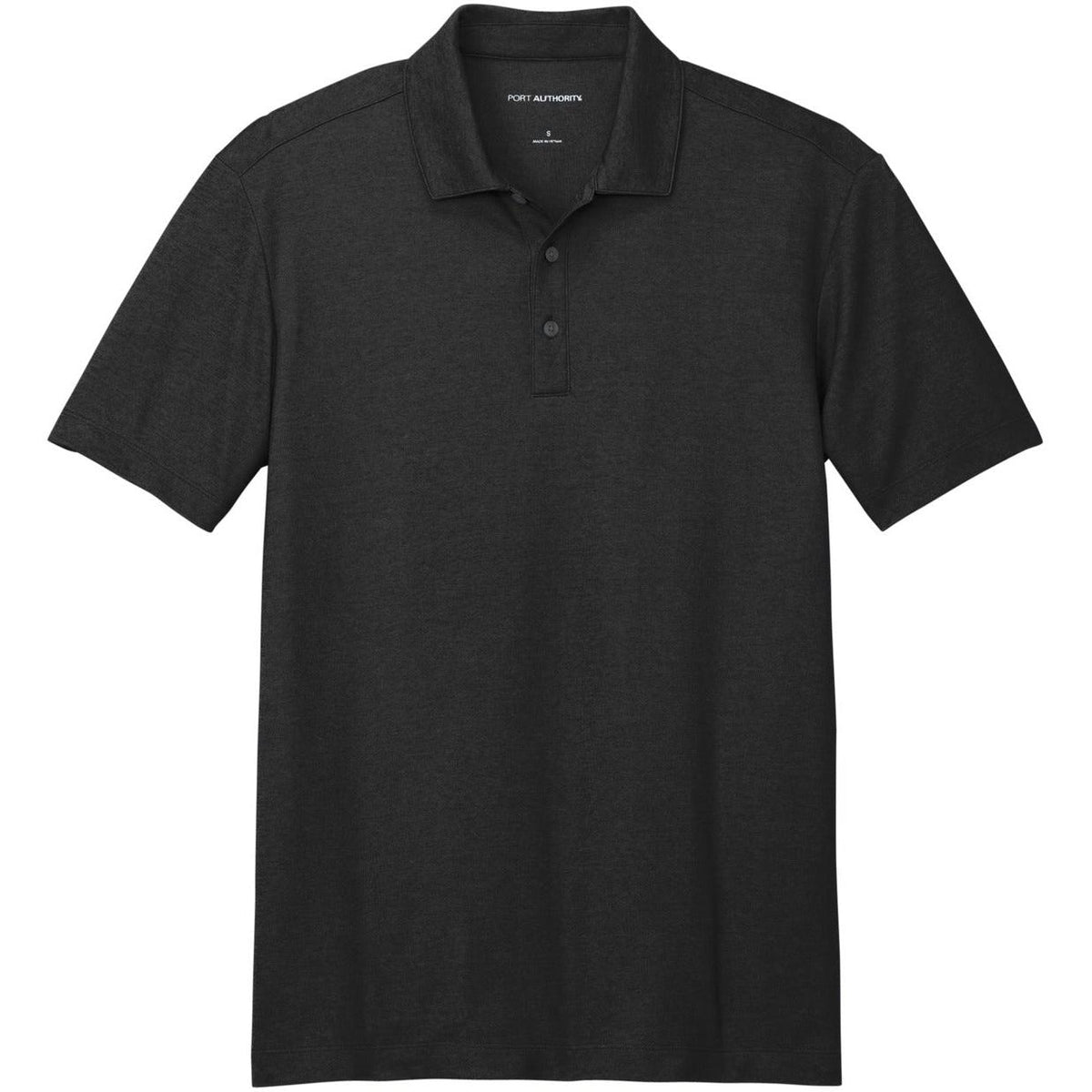 no-logo Port Authority Fine Pique Blend Polo