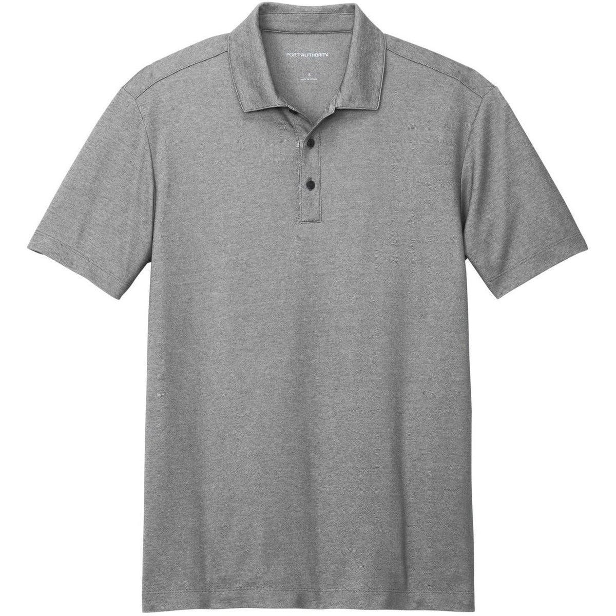 no-logo Port Authority Fine Pique Blend Polo
